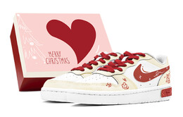 Кроссовки для скейтборда Court Borough женские, низкие, красный Nike bq5448-100（team88-红色蝶语s-box) | white/red yellow