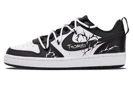 Кроссовки Nike Court Borough Skateboard Shoes Women's Low-Top Black, черный bq5448-115(team115-荆棘里的爱) | white