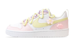 Женские кроссовки для скейтбординга Nike Court Borough Low, Pink bq5448-100（team49-初见樱花云） | pink