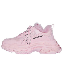 Кроссовки triple s sneaker fake fur 'pink' Balenciaga, розовый 668562w3cq55000 | pink