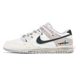 Кроссовки Nike Dunk Skateboard Shoes Unisex Low-Top Black dd1391-103(team210-甜酷玩偶) | white
