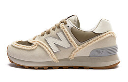Кроссовки женские серии NB 574 с низким верхом бежево-коричневого цвета New Balance wl574rcf-b(team15-冬日来信) | off white