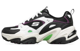 Кроссовки Skechers Stamina V2 Chunky Sneakers Women's Low-Top Black White/Lemon 149510-bkwl