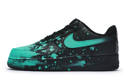 Кроссовки Nike Air Force 1 Skateboarding Shoes Unisex Low-top Cyan/black, черный cw2288-001(team80-疯狂涂鸦青s-box) | black/volt/anthracite/smoke gray