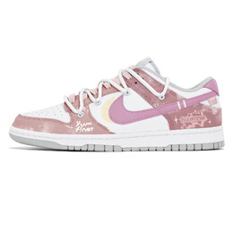 Кроссовки Nike Dunk Skateboard Shoes Unisex Low-Top Pink dd1391-103(team210-暮夕) | white
