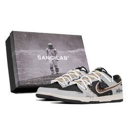 Кроссовки Nike Dunk Skateboard Shoes Unisex Low-Top Gray dd1391-100(team210-暗黑星星s-box) | white