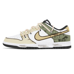 Кроссовки для скейтбординга Dunk унисекс с низким верхом, желтый Nike dd1391-100(team210-暴力熊) | white