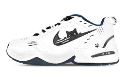 Кроссовки Nike Air Monarch 4 Chunky Sneakers Unisex Low-Top Black 415445-102(team76-男女款神秘黑猫黑白)