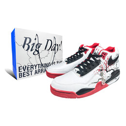Баскетбольные кроссовки Flight Legacy Vintage унисекс среднего размера, красный Nike bq4212-100（team187-山中之松） | china red