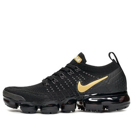 Кроссовки air vapormax flyknit 2 Nike, черный 942843-012 | black/metallic gold-mtlc platinum