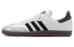 Кроссовки Adidas Samba Series Unisex, белый/черный/серебристый/синий ie0168 | black/white