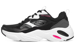 Кроссовки Stamina Airy Chunky женские низкие, черные/белые Skechers 896003-bkw
