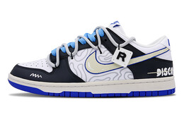 Женские кроссовки для скейтбординга Nike Dunk, Black/Blue dh9765-105(team73-涂鸦艺术家女款) | black/blue
