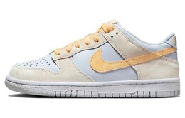 Женские кроссовки для скейтбординга Nike Dunk Low, White/Yellow fb9109-100 | white/yellow