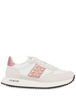 Love Moschino кроссовки с заклепками, белый ja15403g1miam | белый