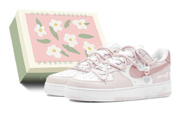 Кроссовки для скейтбординга Air Force 1 женские низкие розовый/белый Nike dh2920-111(teams-夏日莓莓女s-box) | pink