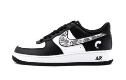 Кастомизированные кроссовки Nike Air Force 1 Skateboarding Shoes Unisex, белый/черный dv0788-001(team140-山水墨龙) | white