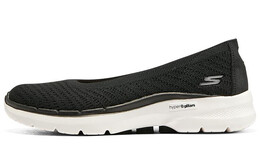 Кроссовки Go Walk 6 Lifestyle женские с низким верхом, черные/белые Skechers 896129-blk