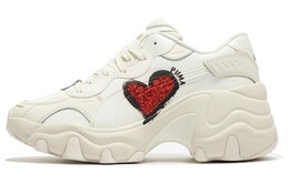 Женские кроссовки на танкетке Puma Pulsar на массивной танкетке, Beige/Red 398674-01 | beige/red