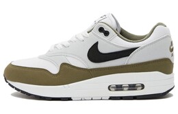 Кроссовки Air Max 1 White Black Medium Olive Nike fd9082-102 | gray green