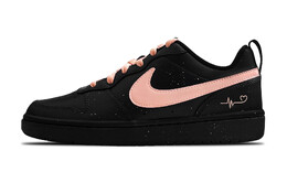 Кроссовки Nike Court Borough 2 Skateboarding Shoes Women's Low-top Black/powder, черный/розовый bq5448-115（team49-小黑莓） | black/pink