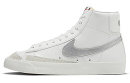 Кроссовки Nike Blazer Mid 77 White Silver Metallic Women's cz1055-112