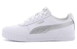 Кроссовки Puma Carina Leather 'White Grey' Women's 370325-18