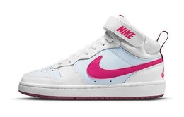 Кроссовки Nike Court Borough Mid 2 'White Sangria Pink Prime' GS cd7782-006