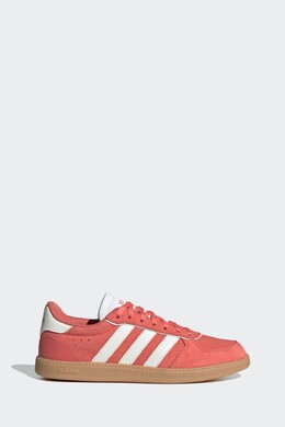 Изящные замшевые кроссовки Breaknet Adidas, красный k96-742 | red