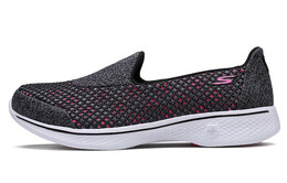Кроссовки Go Walk 4 Lifestyle женские с низким верхом черного/розового цвета Skechers 14145-bkhp