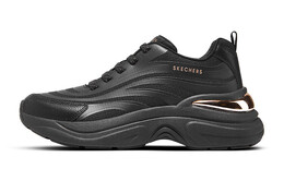 Кроссовки женские Lifestyle с низким верхом, черного цвета Skechers 177575-bbk | black
