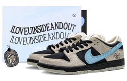 Кроссовки Nike Dunk Skateboarding Shoes Unisex Low-top Black/grey/blue, черный/синий fz5654-100(team62-海豚) | black/emerald rise/photo blue