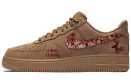 Кастомизированные кроссовки Nike Air Force 1 Skateboarding Unisex, темно-коричневый cj9179-200(team10-圣诞节) | dark brown