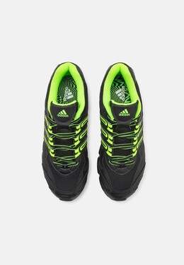 Кроссовки на шнуровке TEMPER RUN 2 UNISEX Adidas, черный ad115o1qb-q11 | core black/solar green