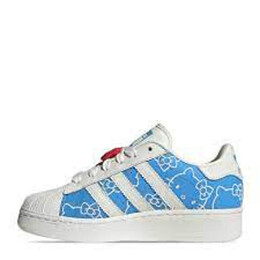 Кроссовки x hello kitty superstar xlg Adidas, синий ig4477 | blue/white