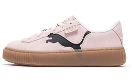 Женские замшевые кроссовки для скейтбординга Puma, Pink/ Black 397233-05 | pink/ black