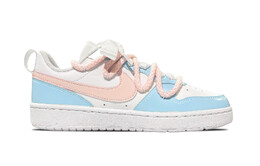 Кроссовки Nike Court Borough Skateboard Shoes Women's Low-Top Blue bq5448-100(team49-春日无尾熊）