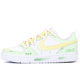 Кроссовки Nike Court Borough Skateboarding Shoes Women's Low-top, слоновая кость bq5448-100（team342-青柠恋之夏） | ivory