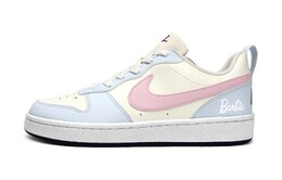 Кроссовки Nike Court Borough Skateboarding Shoes Women's Low-top Pink, голубой fv8120-141(team87-马卡龙女款蓝粉) | ultra blue/fire orchid