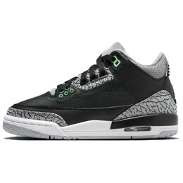 Air 3 Retro Green Glow GS, кроссовки женские Jordan dm0967-031 | black gray