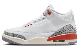 Air 3 WMNS "Georgia Peach", кроссовки женские Jordan, белый/серый/красный ck9246-121 | white gray red