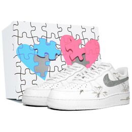 Кроссовки Nike Air Force 1 Skateboarding Shoes Unisex Low-top Gray, белый cw2288-111(team113-竹影青照s-box) | white