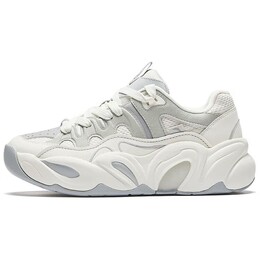Кроссовки Anta Chunky Sneakers Women's Low-top Ivory White/Light Aqua Gray/Silver, серый 122438888-1 | ivory white/light aqua gray/silver