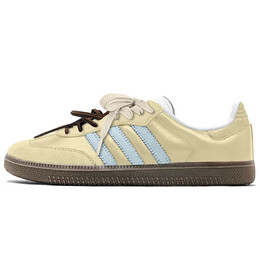 Кроссовки Adidas SAMBA OG Skateboarding Shoes Unisex Low-top Blue, светло-желтый b75806(teamy-男女款柠檬苏打黄蓝) | light yellow