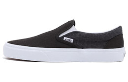 Кроссовки Vans Slip-on Series Skateboard Shoes Unisex Low-Top Black White vn0a7q5dbma