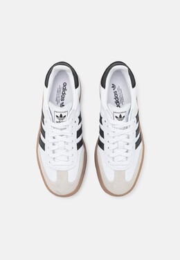 Кроссовки на шнуровке SAMBAE Adidas, белый ad111a2ld-a11 | footwear white/core black/gold metallic