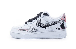 Кроссовки Nike Air Force 1 Skateboarding Shoes Women's Low-top Gray, серый hf0729-001(team240-怪兽涂鸦） | gray