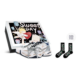 Кроссовки Nike Air Monarch 4 Chunky Sneakers Unisex Low-top White/Coffee/Silver, белый 415445-102(team叁-m4脏脏鞋box) | white