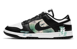 Кроссовки Nike Dunk Skateboard Shoes Women's Low-Top White Black cw1590-100(team10-荷塘蜻蜓) | black