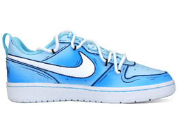 Женские кроссовки для скейтбординга Nike Court Borough Low, Sky Blue dq5979-100（team261-深海巨鲸） | sky blue
